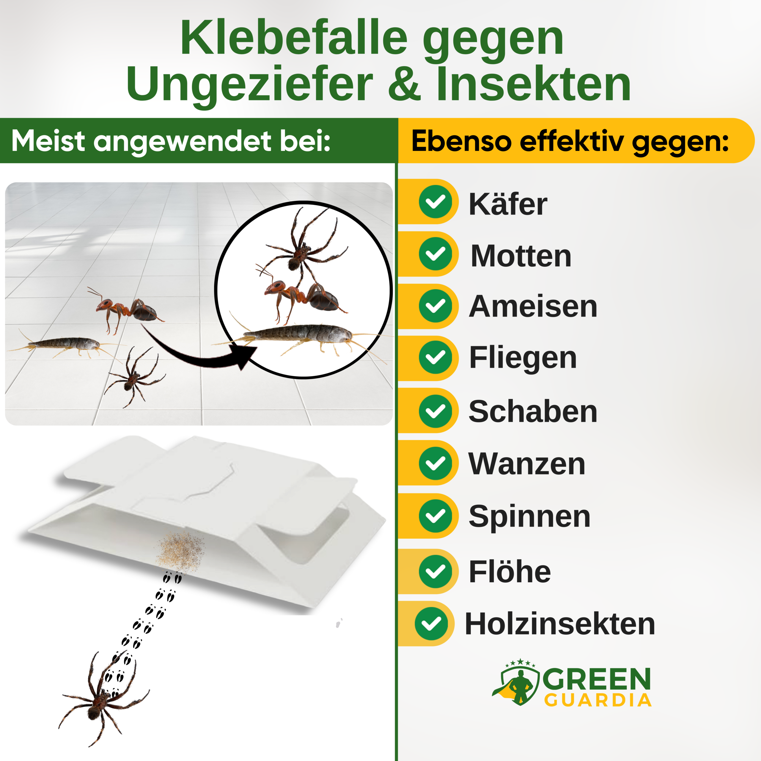 Piège à nuisibles/insectes avec attractif spécial