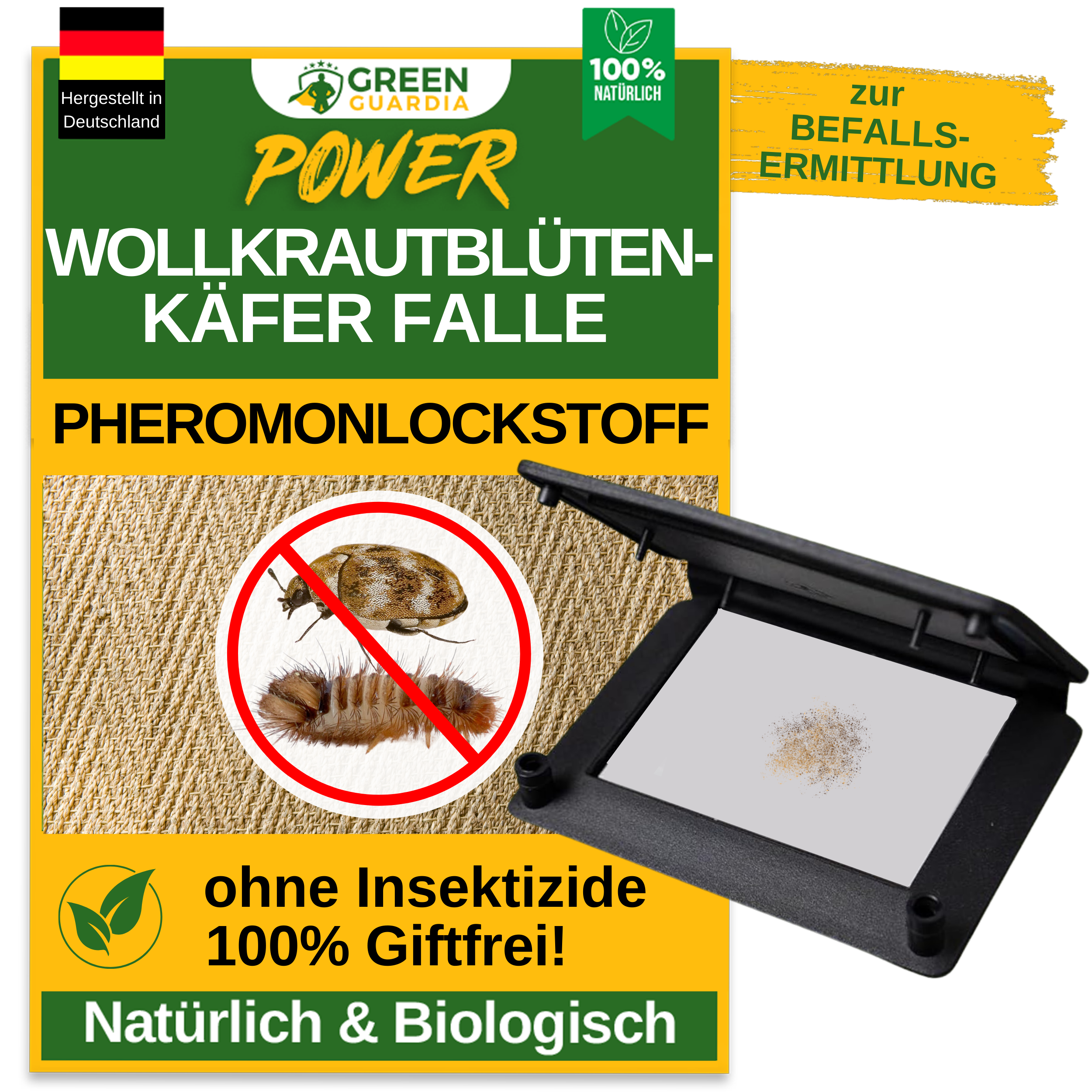 Wollige bladluiskeverval met feromoonlokstof