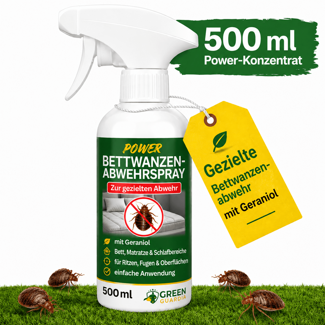 Bettwanzen-Abwehrspray Power-Konzentrat - Green Guardia - Ihr Experte für Schädlinge und Pflanzen