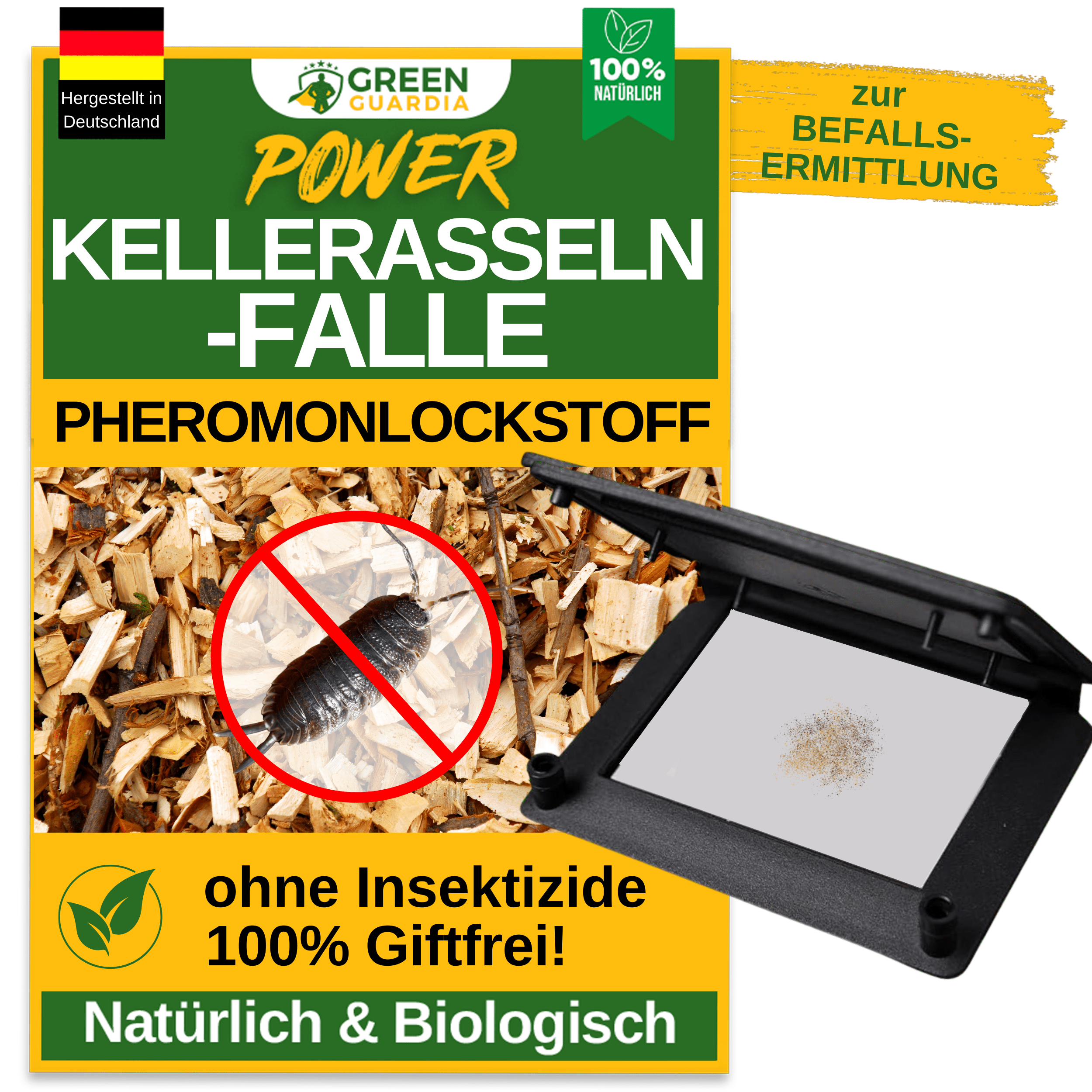 Kellerasseln Falle mit Pheromon - Lockstoff - Green Guardia - Ihr Experte für Schädlinge und Pflanzen