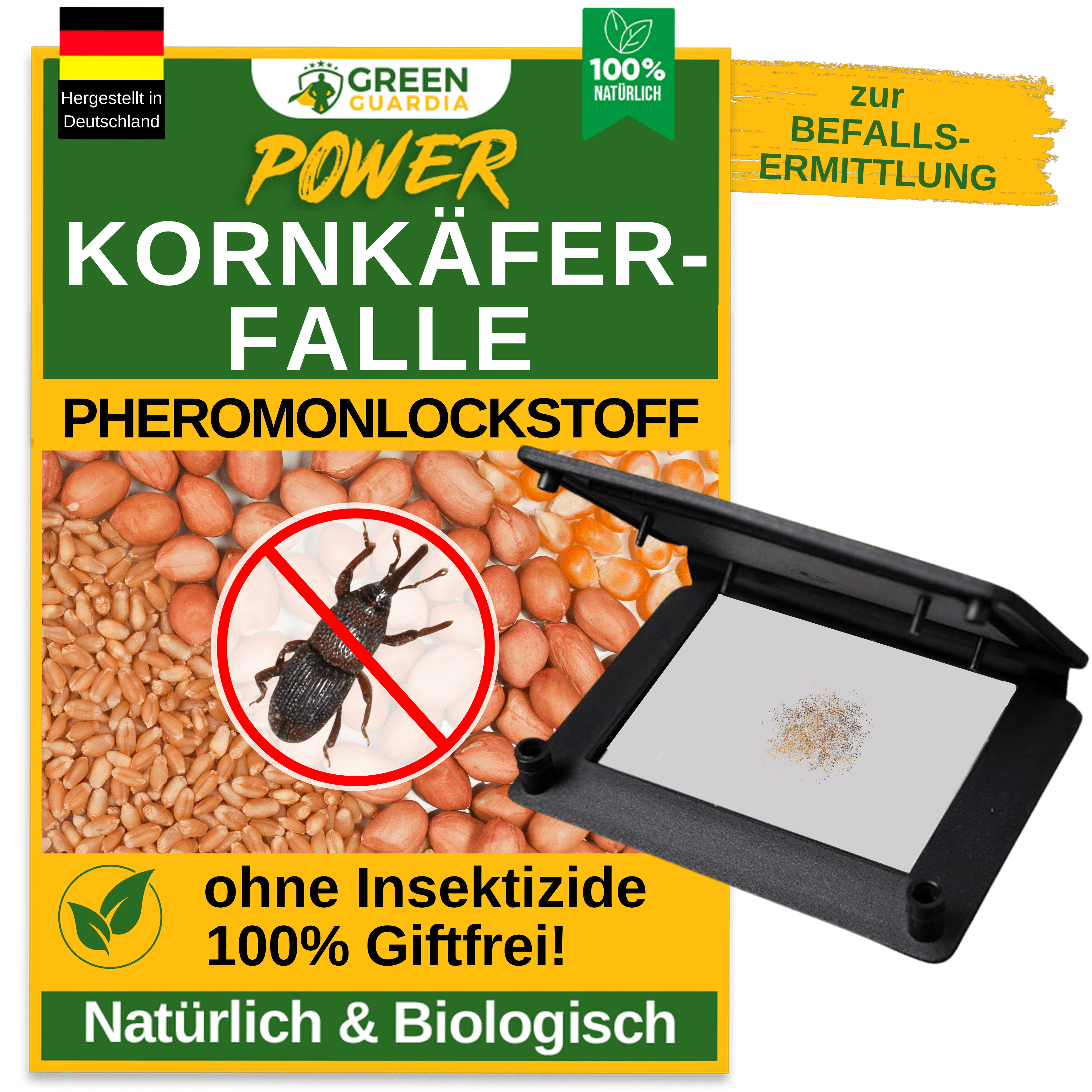 Kornkäfer Falle mit Pheromon - Lockstoff - Green Guardia - Ihr Experte für Schädlinge und Pflanzen