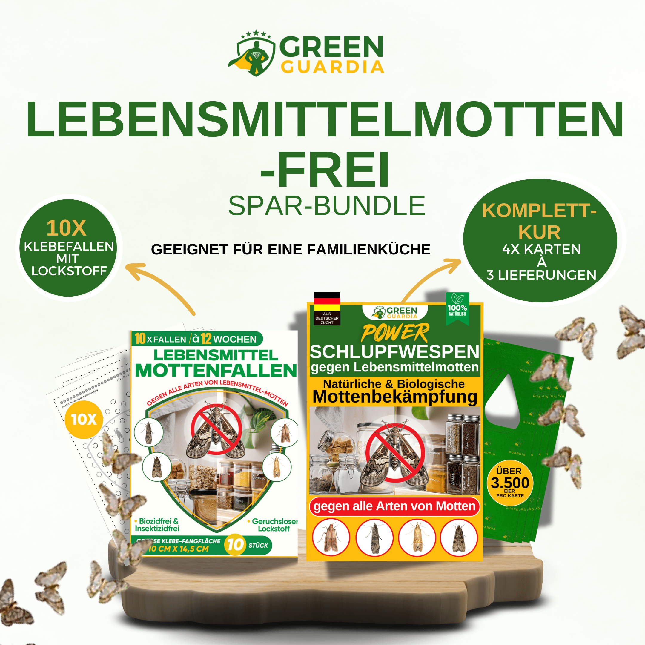 Lebensmittelmotten Bundle - "Mottenfrei in der Küche!" - Green Guardia - Ihr Experte für Schädlinge und Pflanzen