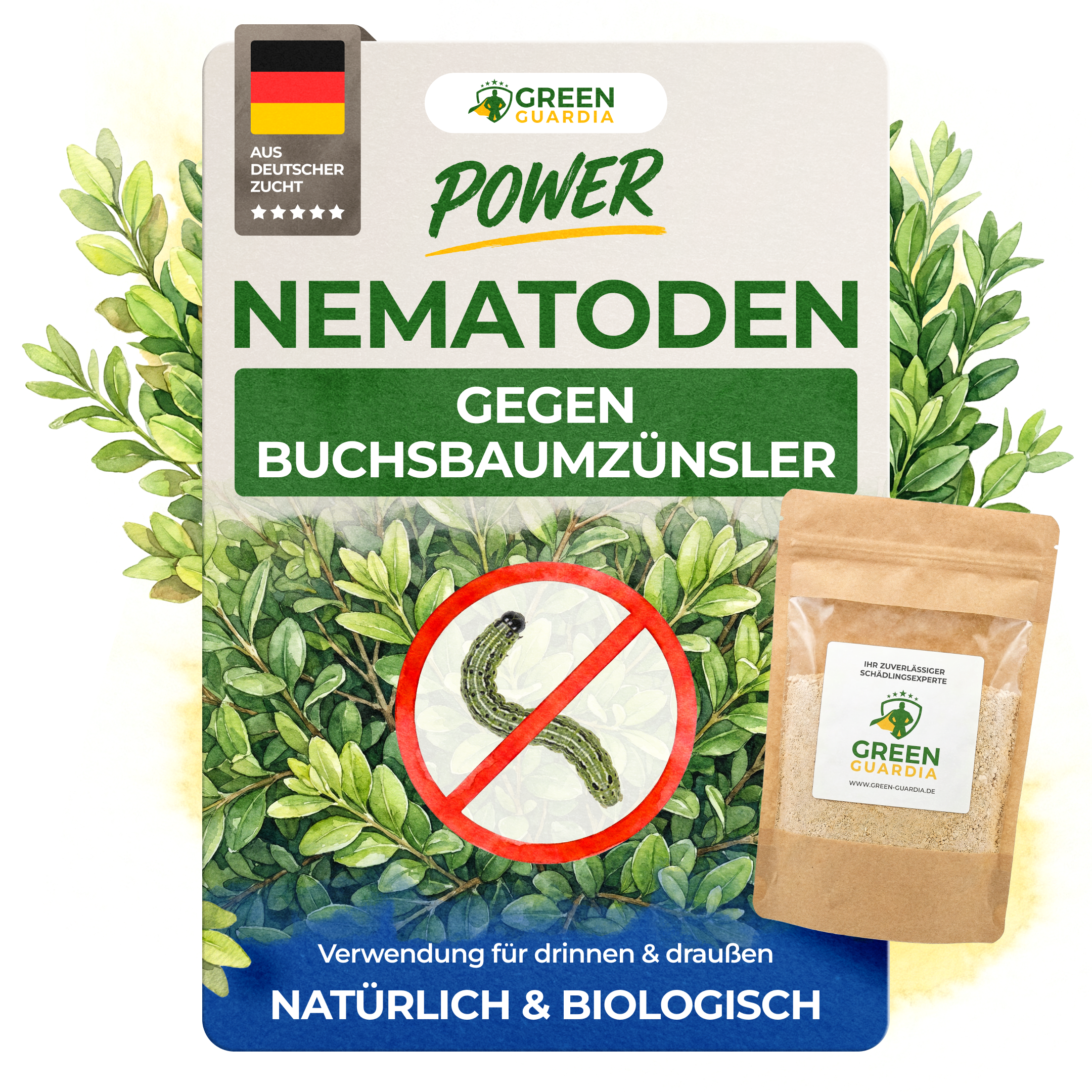Nematoden gegen Buchsbaumzünsler