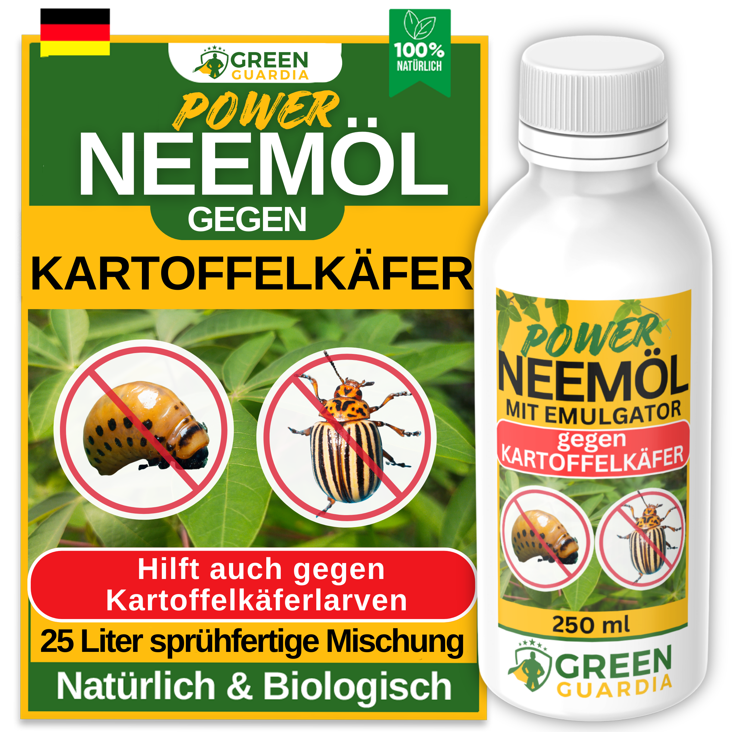 Neemolie tegen Coloradokevers