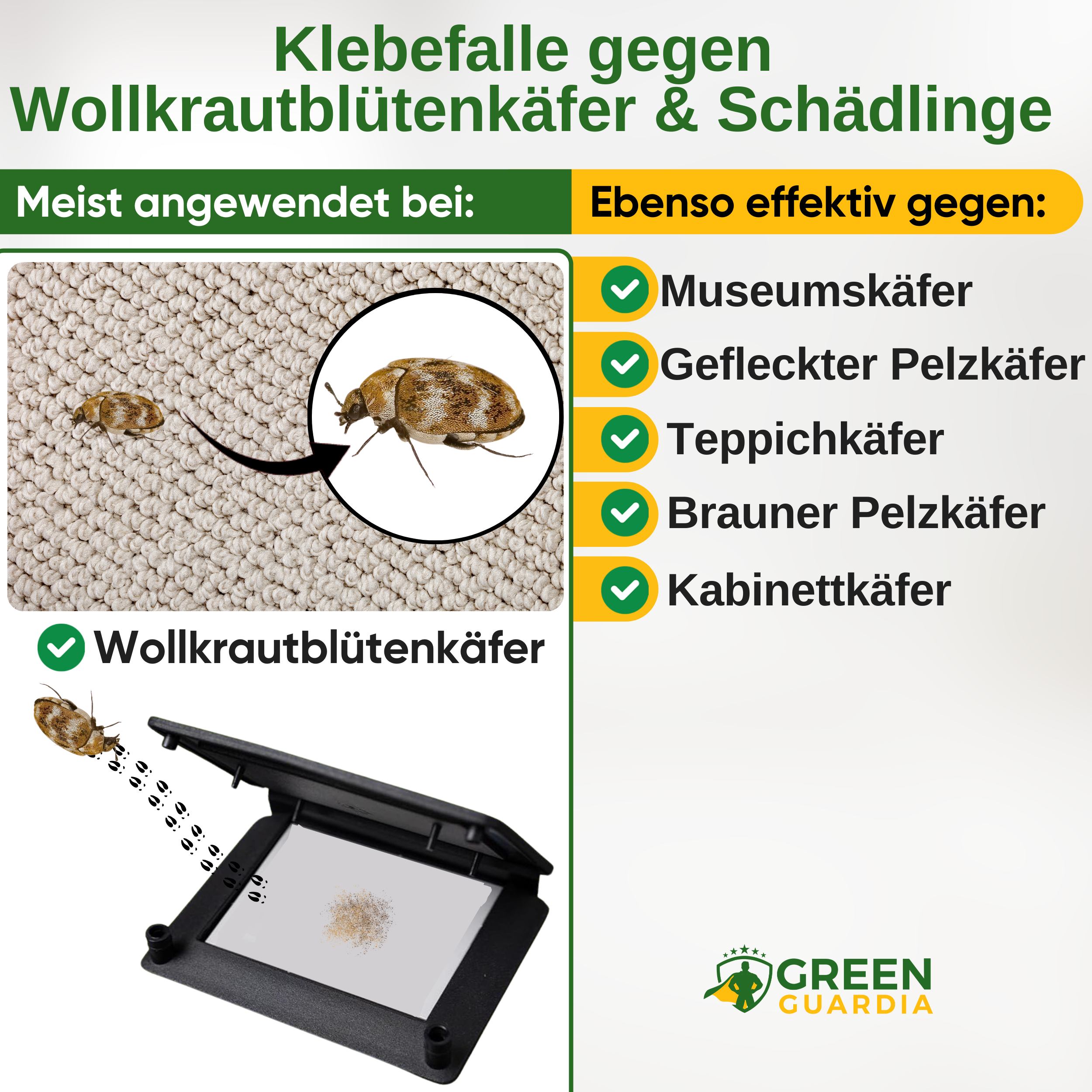 Wollige bladluiskeverval met feromoonlokstof
