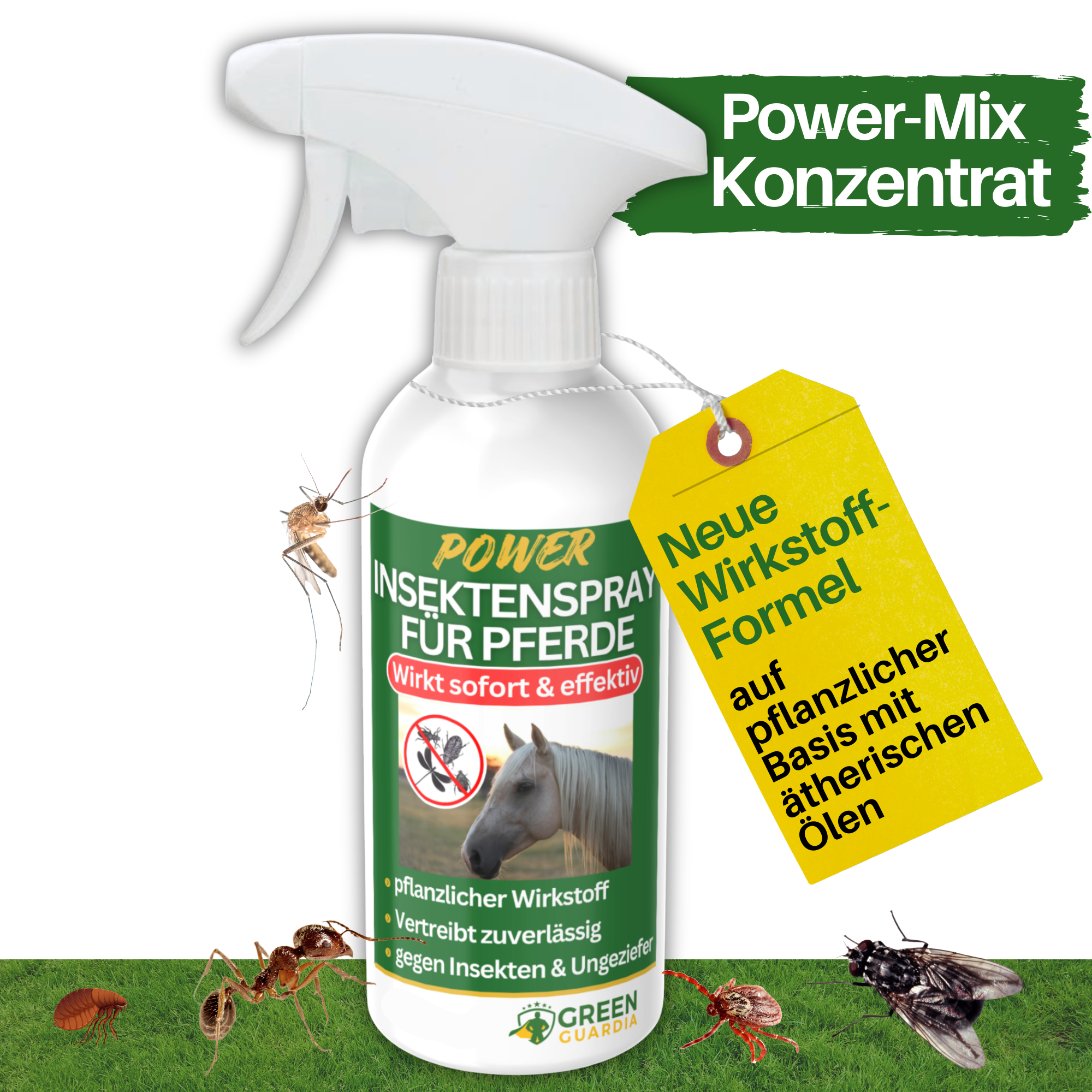 Spray anti-insectes concentré pour chevaux 