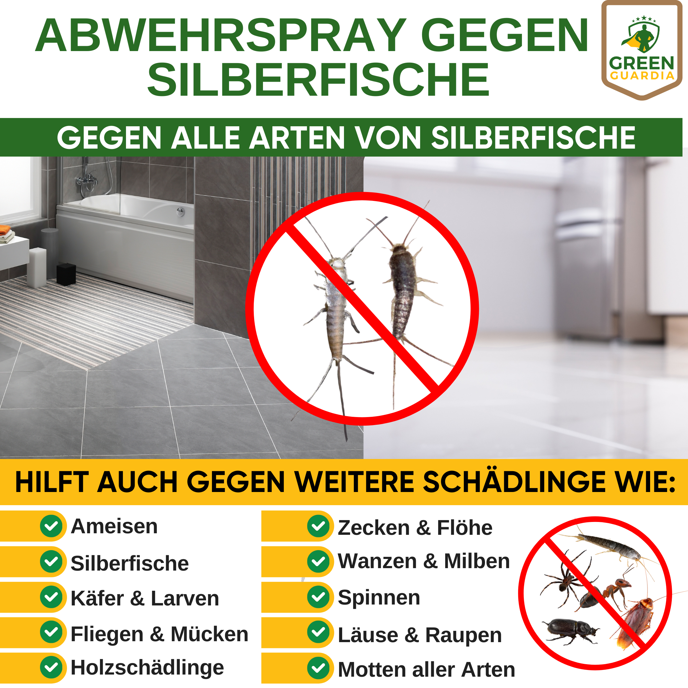 Silverfish repellent spray power concentrate 
