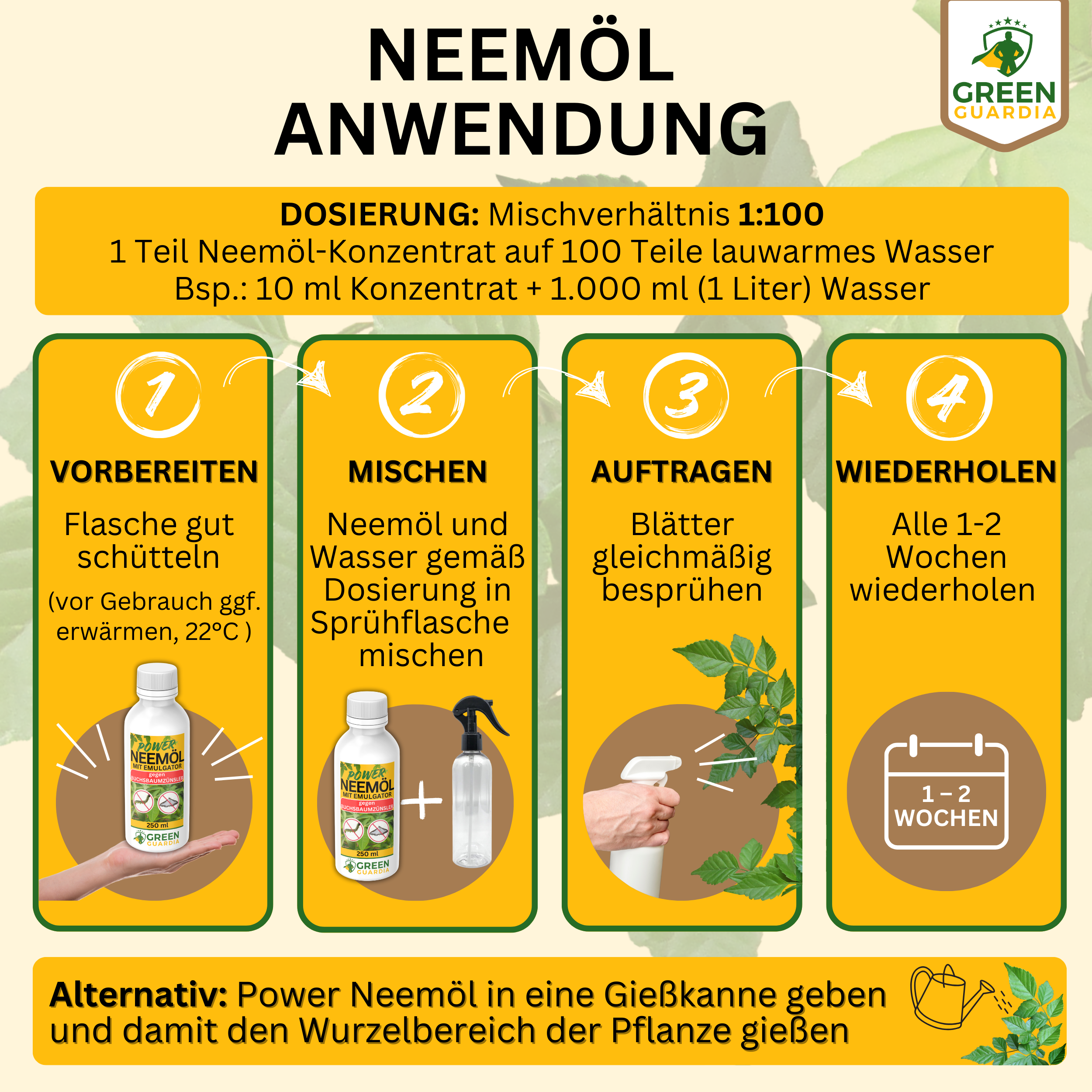 Power Neem Oil against Box Tree Moth 