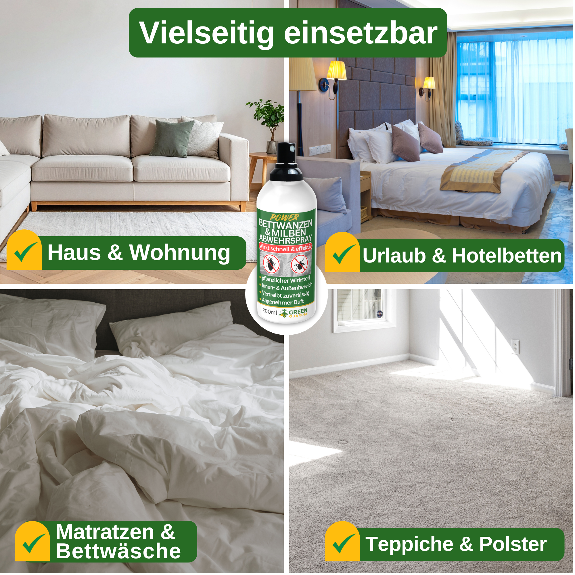Krachtige spray tegen bedwantsen