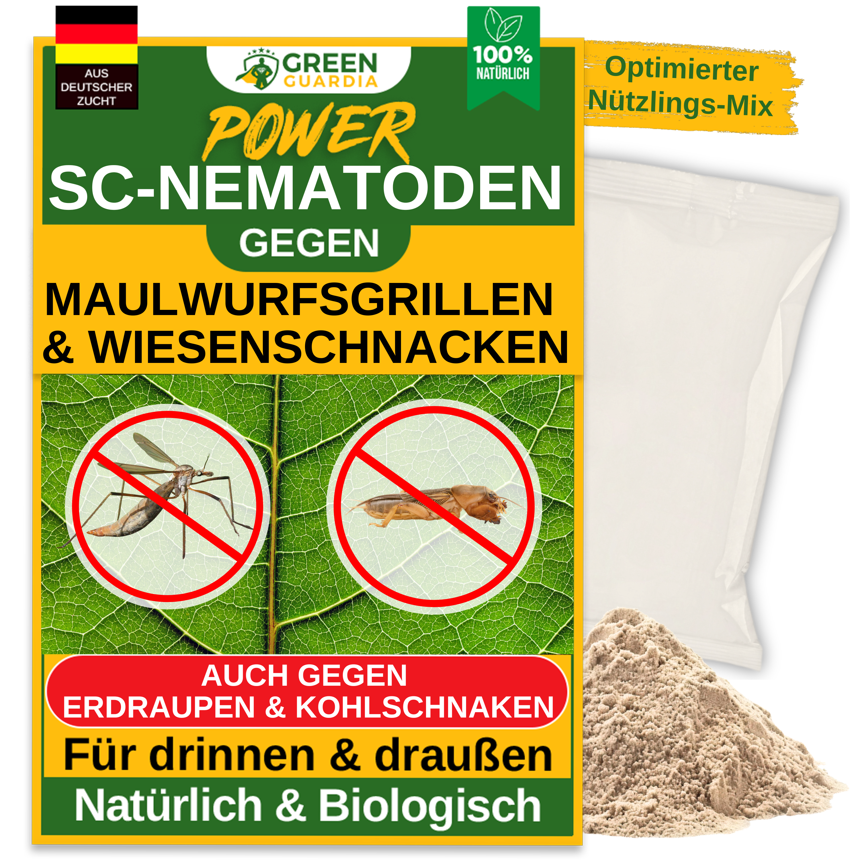 Nématodes SC contre les courtilières, les sauterelles et les vers gris 