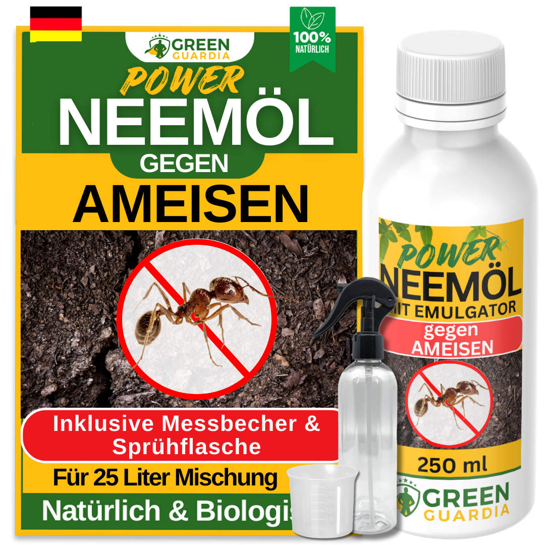 Huile de Neem puissante contre les fourmis 