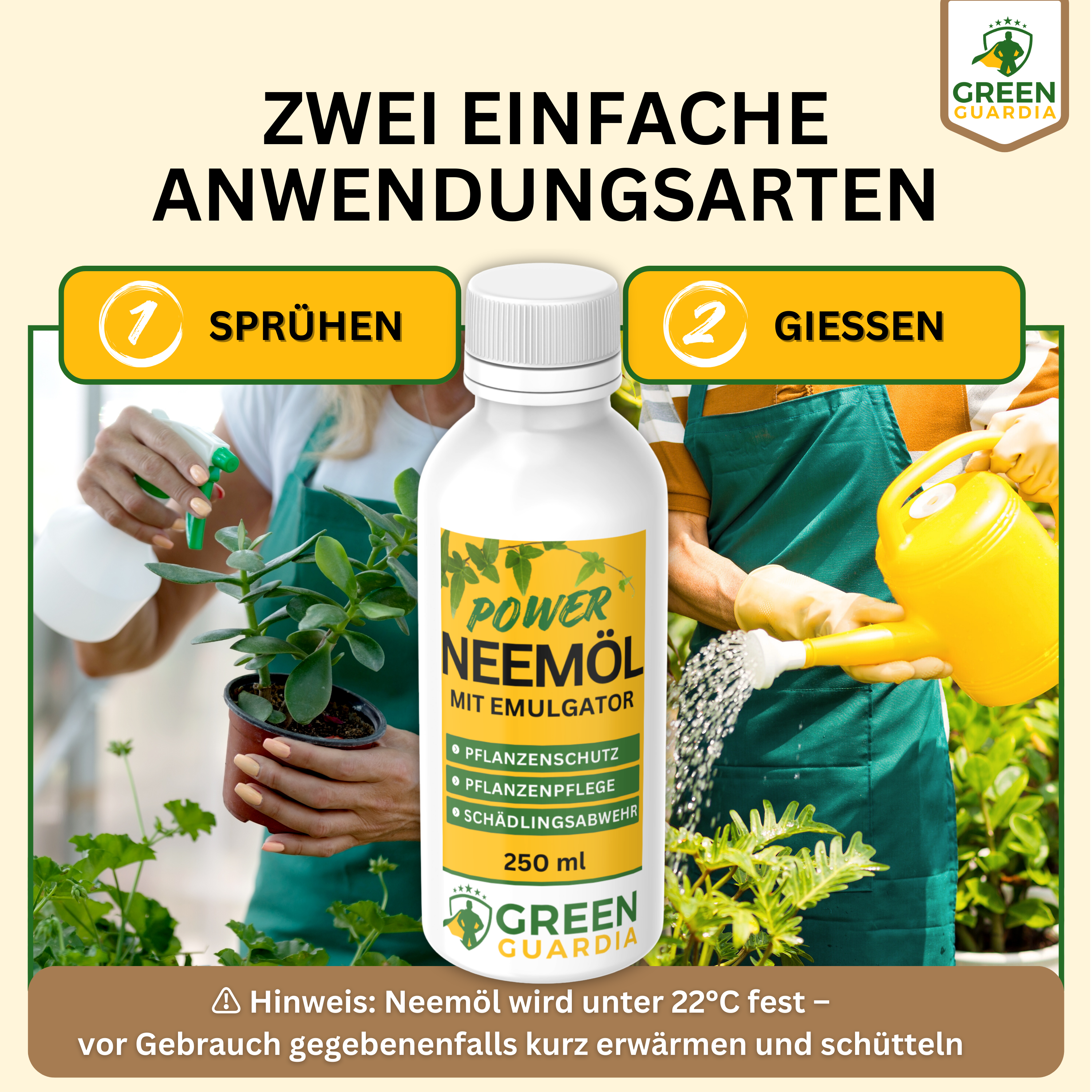 Power Neem Oil with Emulsifier for Houseplants &amp; Garden 