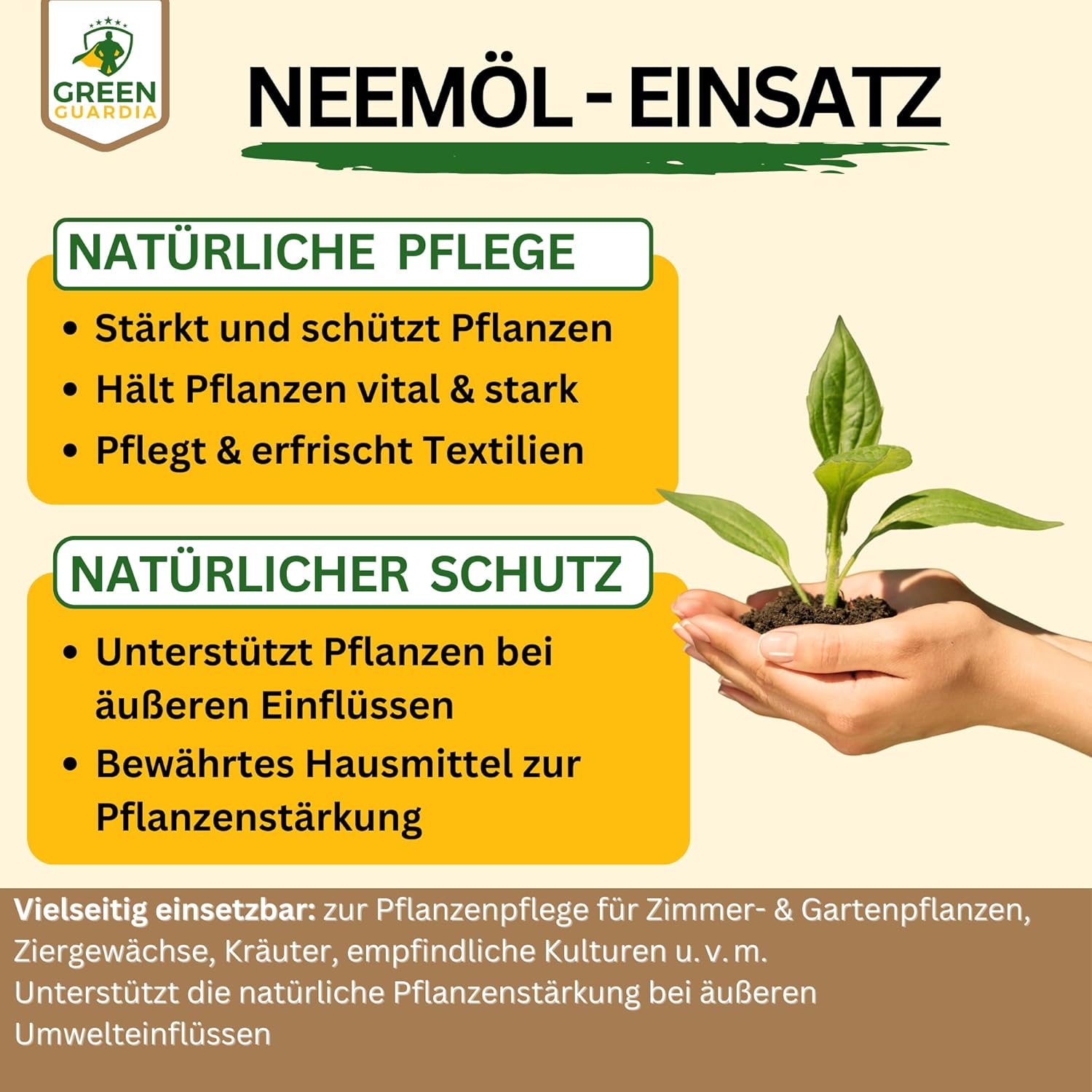 Huile de Neem puissante avec émulsifiant pour plantes d'intérieur et de jardin 