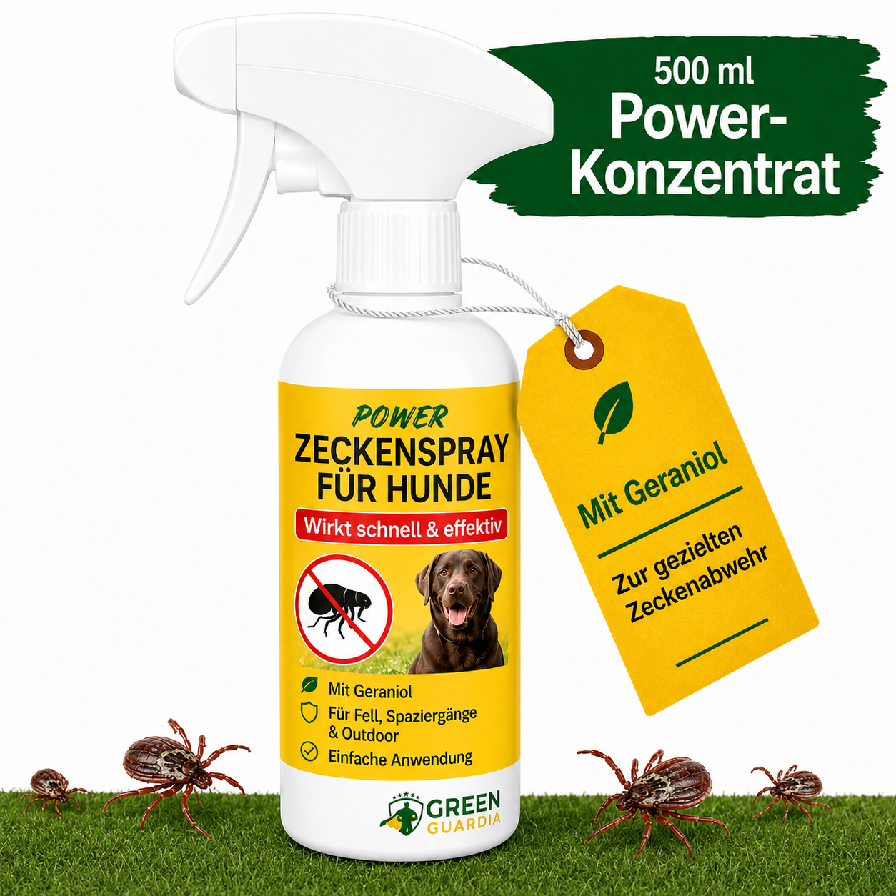 Tick repellent spray power concentrate for dogs 