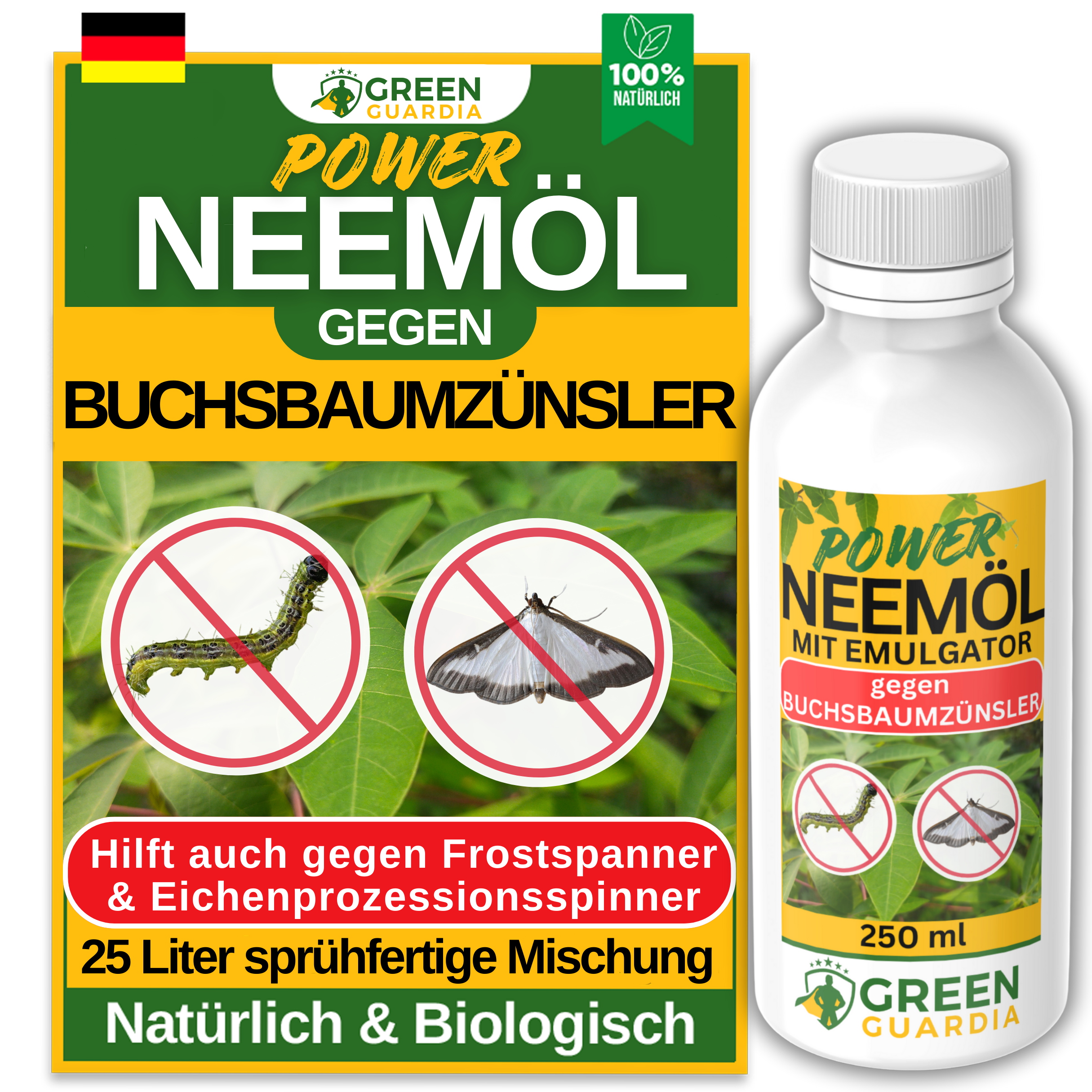 Huile de Neem puissante contre la pyrale du buis 