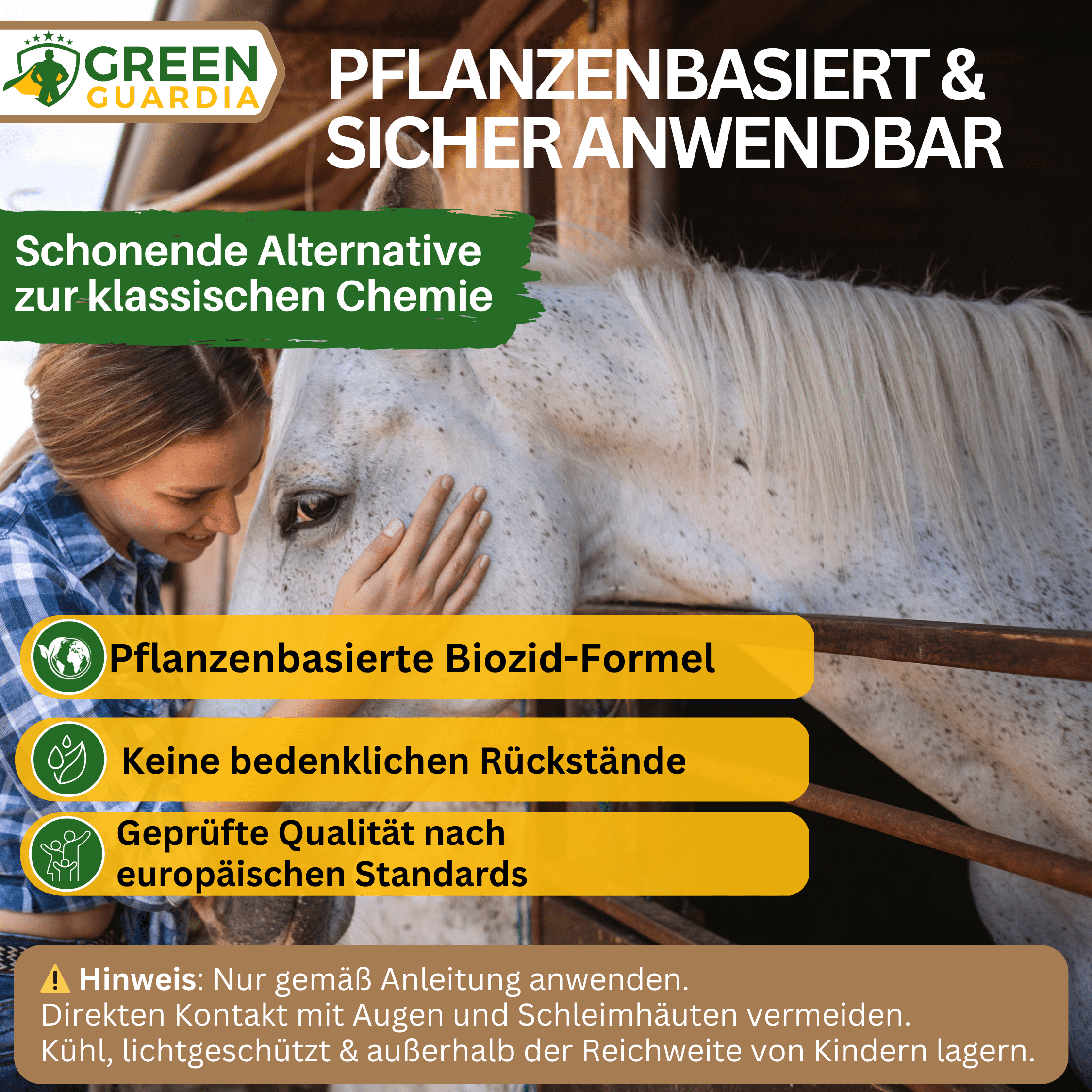 Bremsen/Fliegen Abwehrspray Power - Konzentrat für Pferde - Green Guardia - Ihr Experte für Schädlinge und Pflanzen
