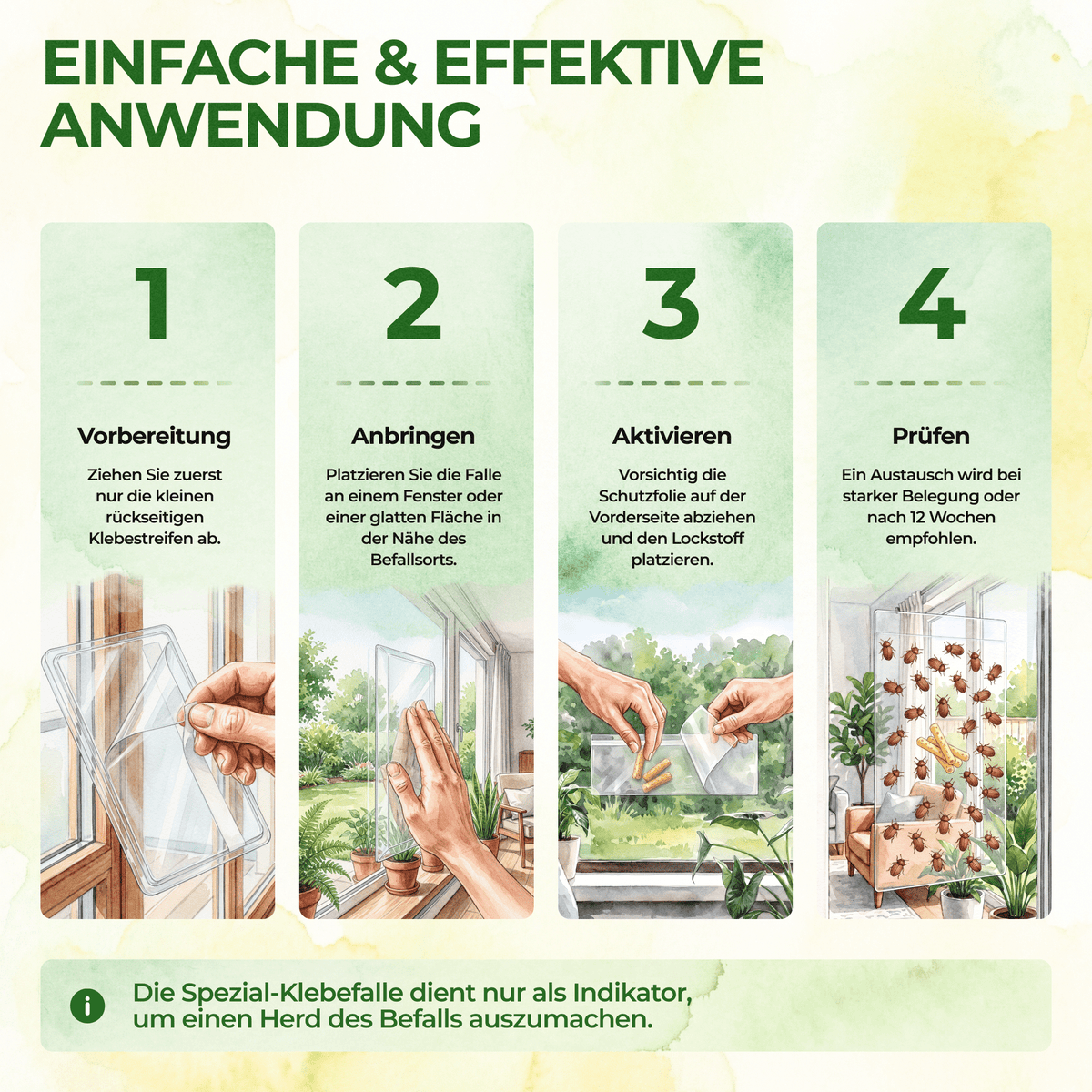 Brotkäfer Fenster-Falle - Green Guardia - Ihr Experte für Schädlinge und Pflanzen