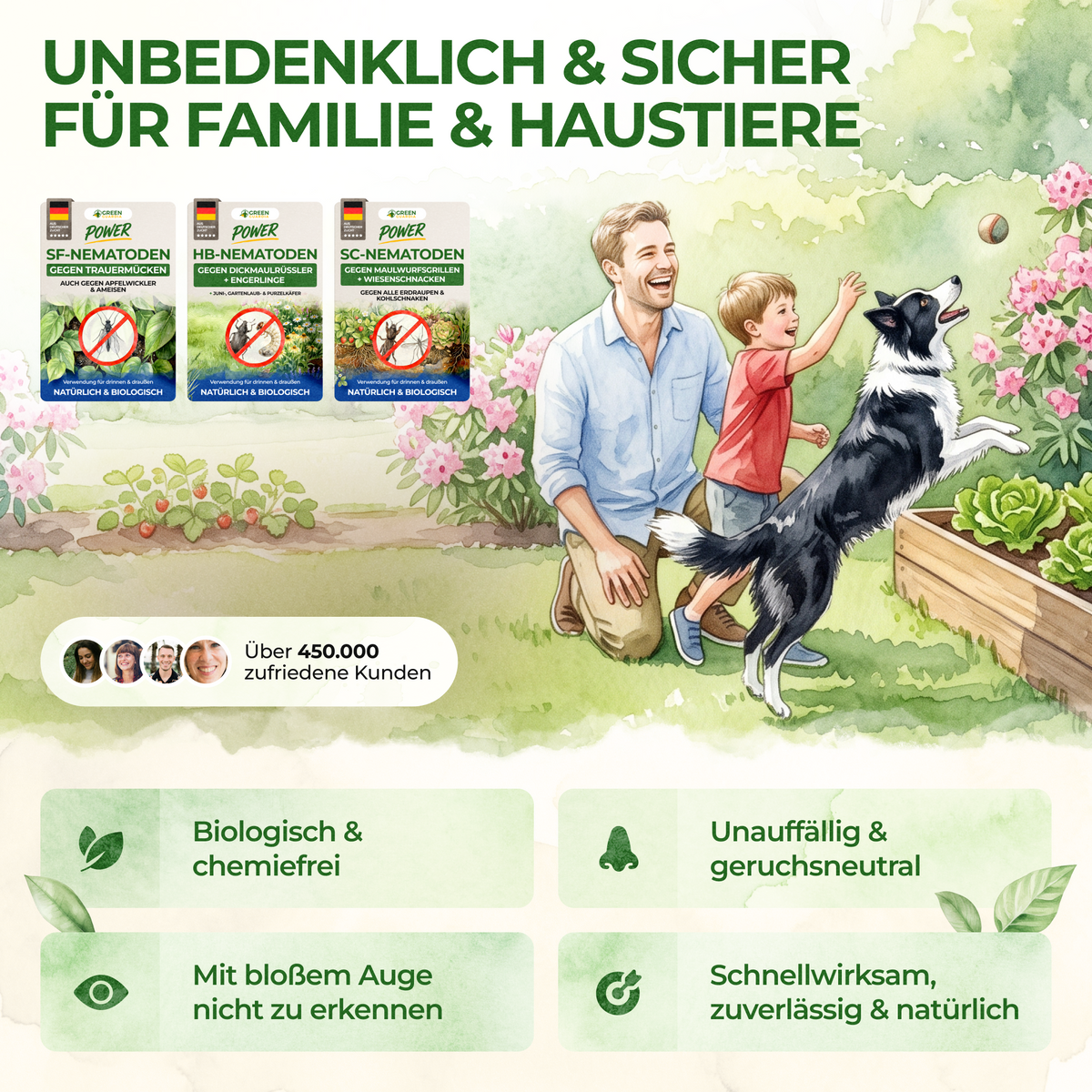 Kit de nématodes contre les nuisibles du sol