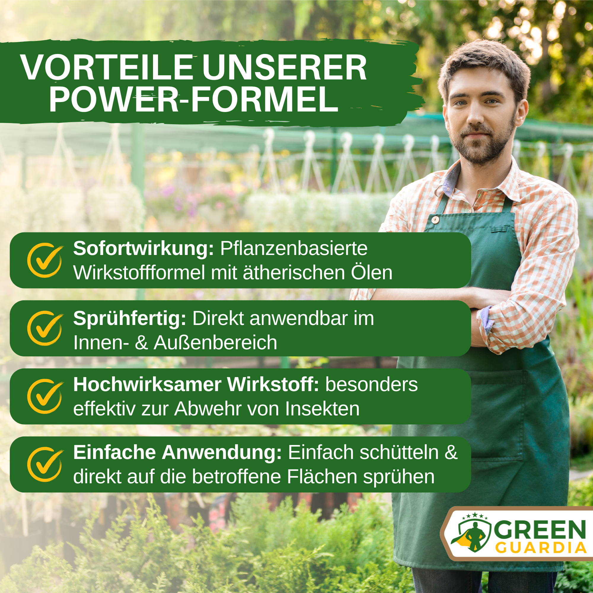 Kakerlaken / Schaben - Abwehrspray Power - Konzentrat - Green Guardia - Ihr Experte für Schädlinge und Pflanzen