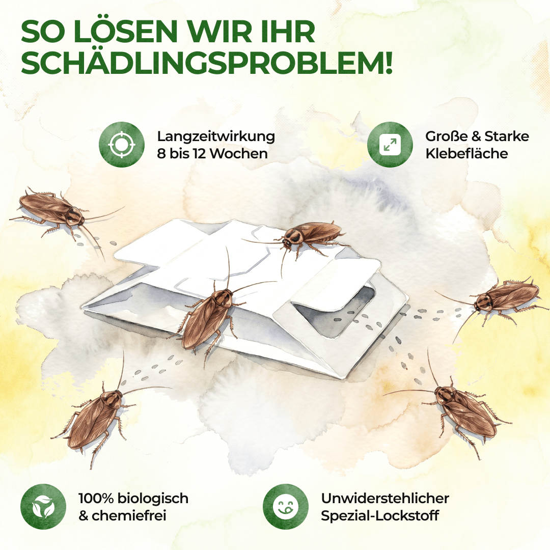 Kakerlaken / Schaben Falle - Green Guardia - Ihr Experte für Schädlinge und Pflanzen