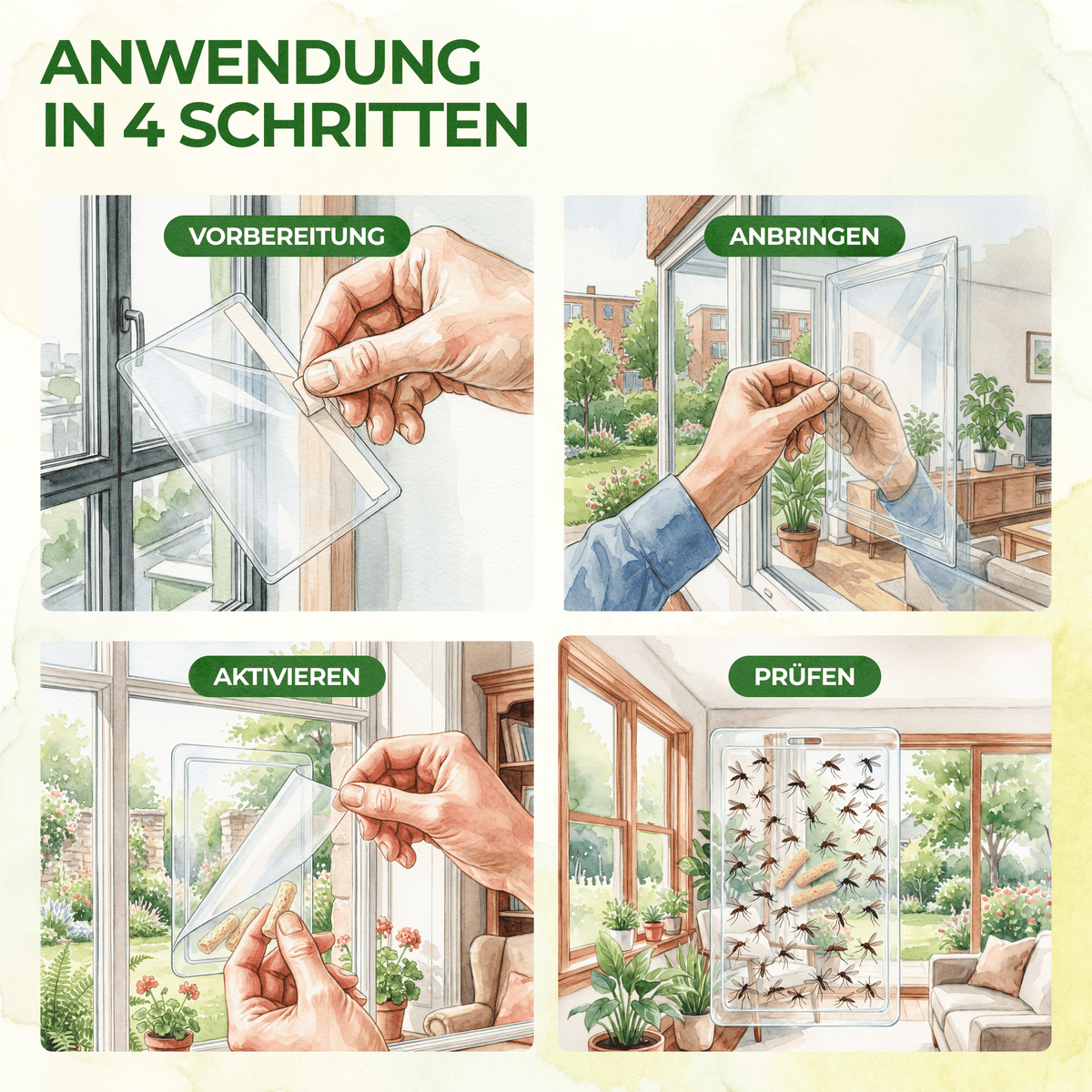 Mücken Fenster-Falle - Green Guardia - Ihr Experte für Schädlinge und Pflanzen