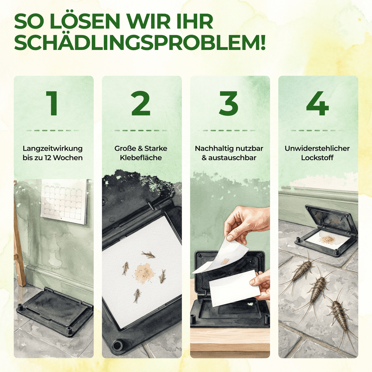 Papierfisch Falle - Green Guardia - Ihr Experte für Schädlinge und Pflanzen