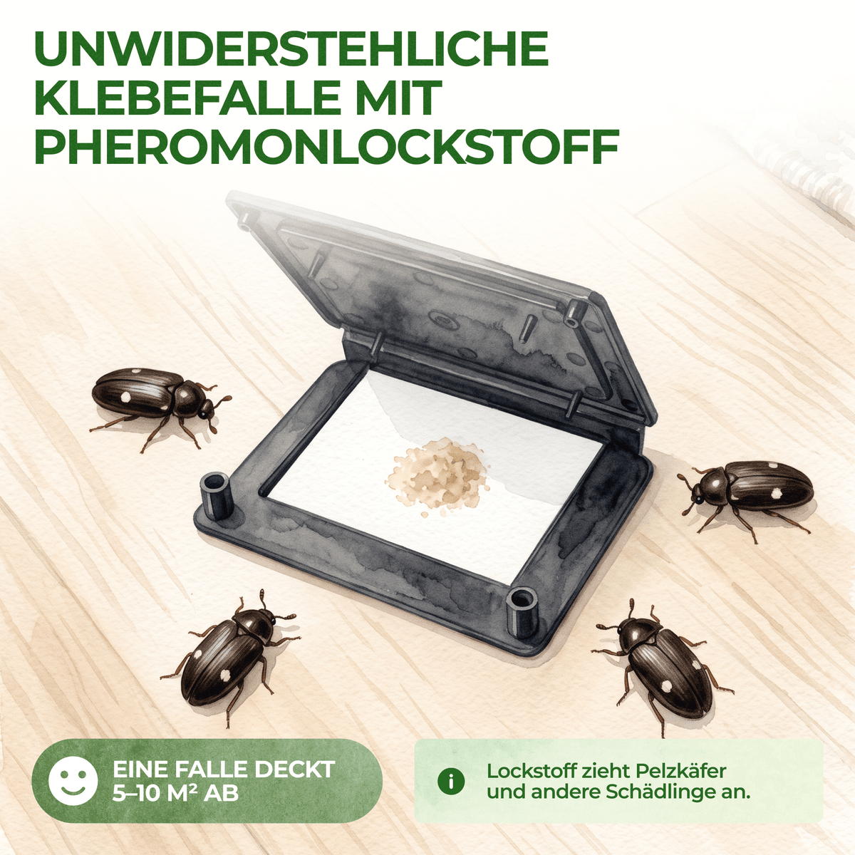 Pelzkäfer Falle - Green Guardia - Ihr Experte für Schädlinge und Pflanzen