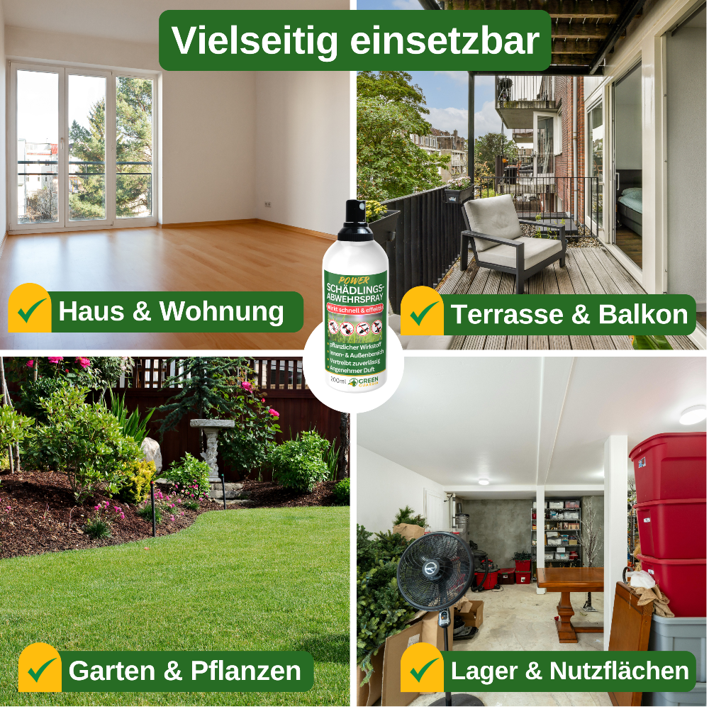 Schädlings - Abwehrspray Power - Konzentrat - Green Guardia - Ihr Experte für Schädlinge und Pflanzen