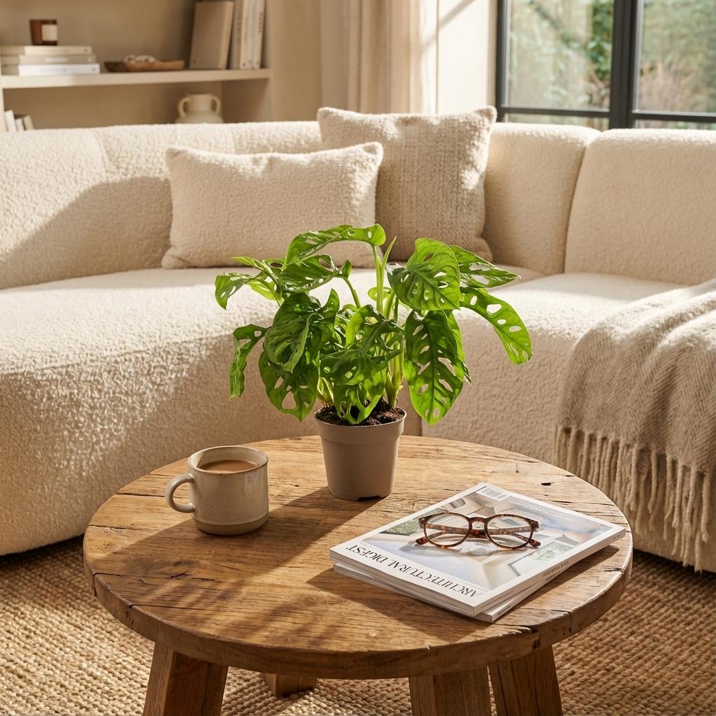 Monstera ‘Monkey Mask’ – Kletter- und Hängepflanze, 12 cm Topf, 25–35 cm Höhe