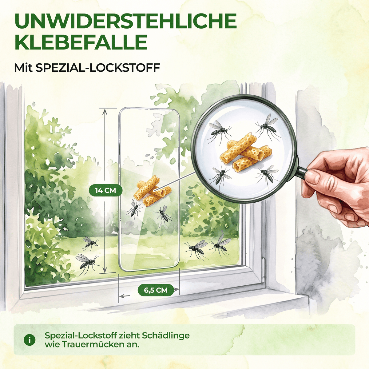 Trauermücken Fenster-Falle - Green Guardia - Ihr Experte für Schädlinge und Pflanzen