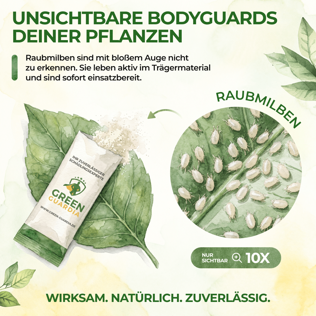 Ultimate Raubmilben gegen Thripse, Spinnmilben & Weiße Fliegen - Green Guardia - Ihr Experte für Schädlinge und Pflanzen