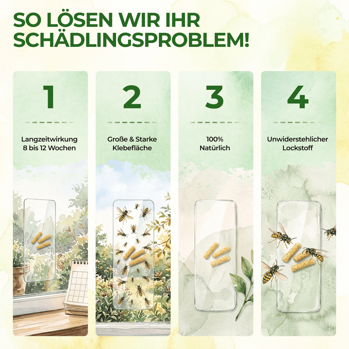 Wespen Fenster-Falle - Green Guardia - Ihr Experte für Schädlinge und Pflanzen