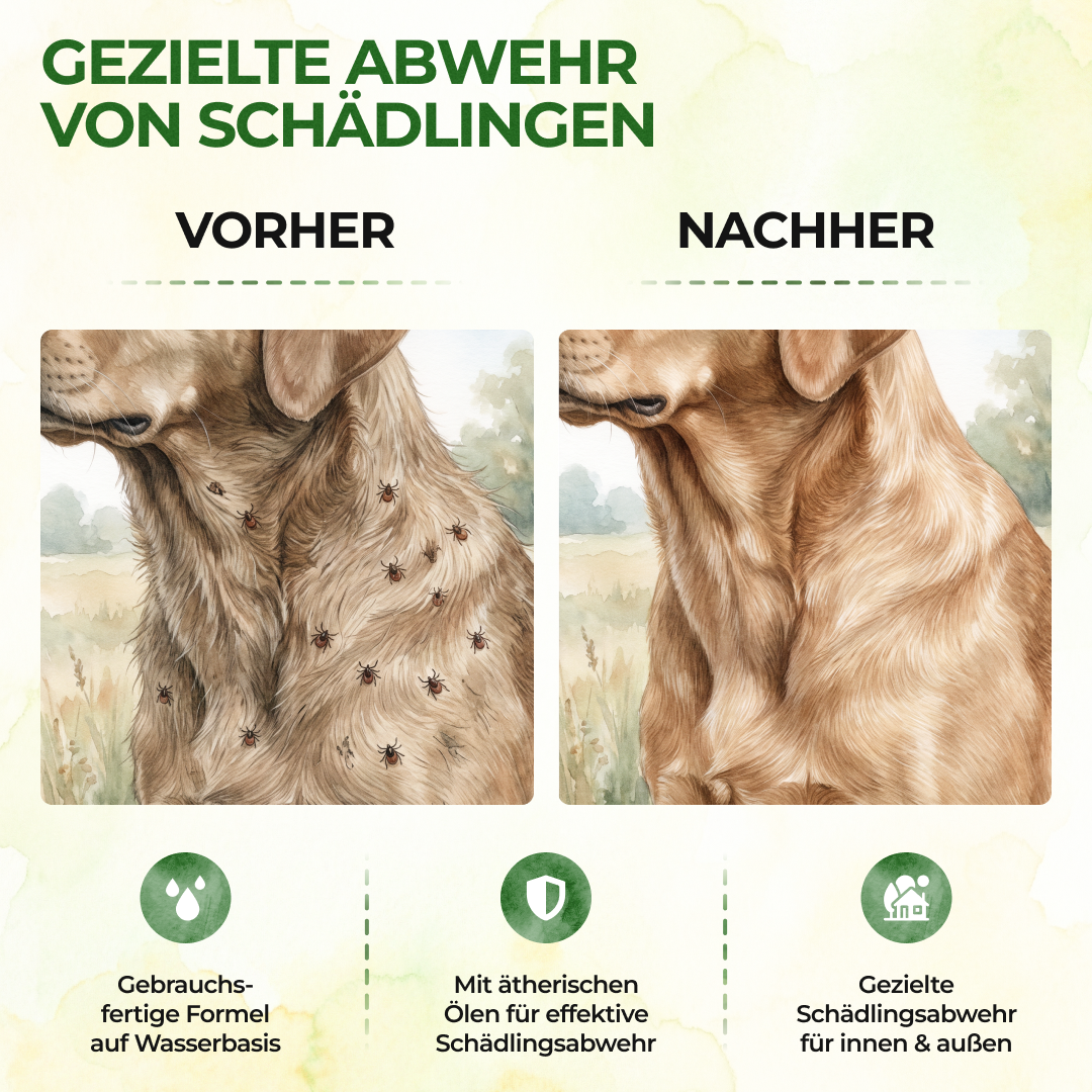 Spray anti-tiques concentré pour chiens-500 ml